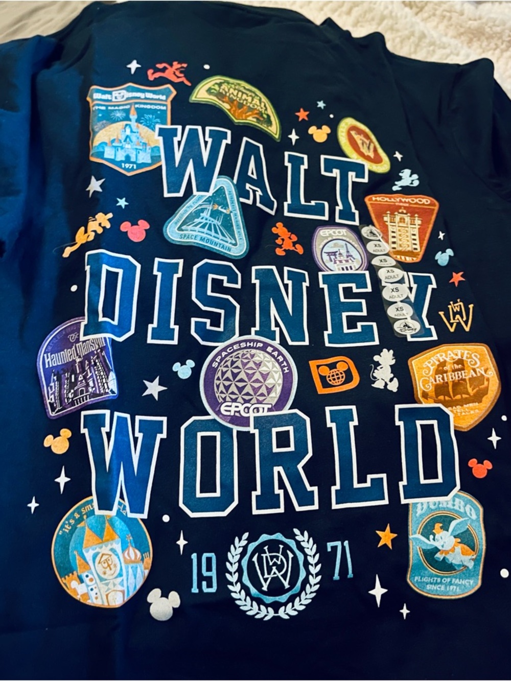 NWT Disney Parks Disney World Park Icons T-Shirt - Navy